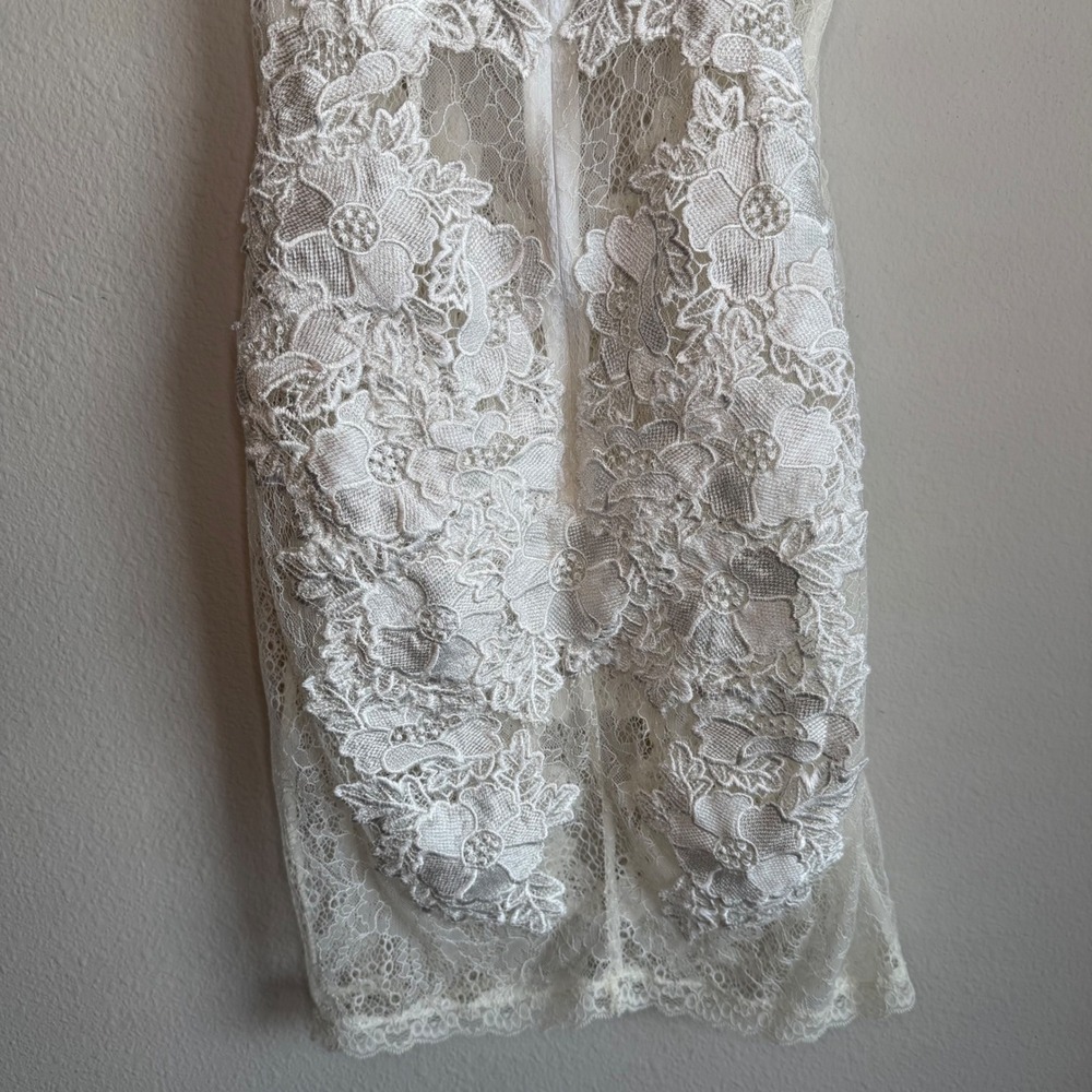 House of CB White Lace Floral Midi Slip Dress - Picture 10 of 12